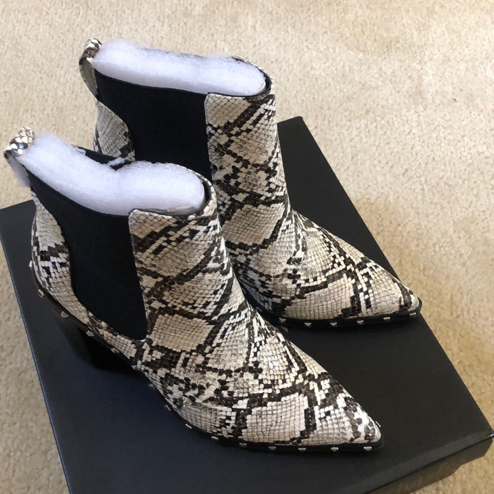 New Charles David Python Snake Booties Boots - image 5